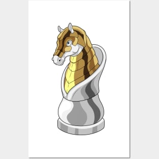 Chess piece Knight Chess Horse Posters and Art